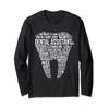 Dental Assistant Word Cloud Gift Long Sleeve Shirt Long Sleeve T-Shirt view 1