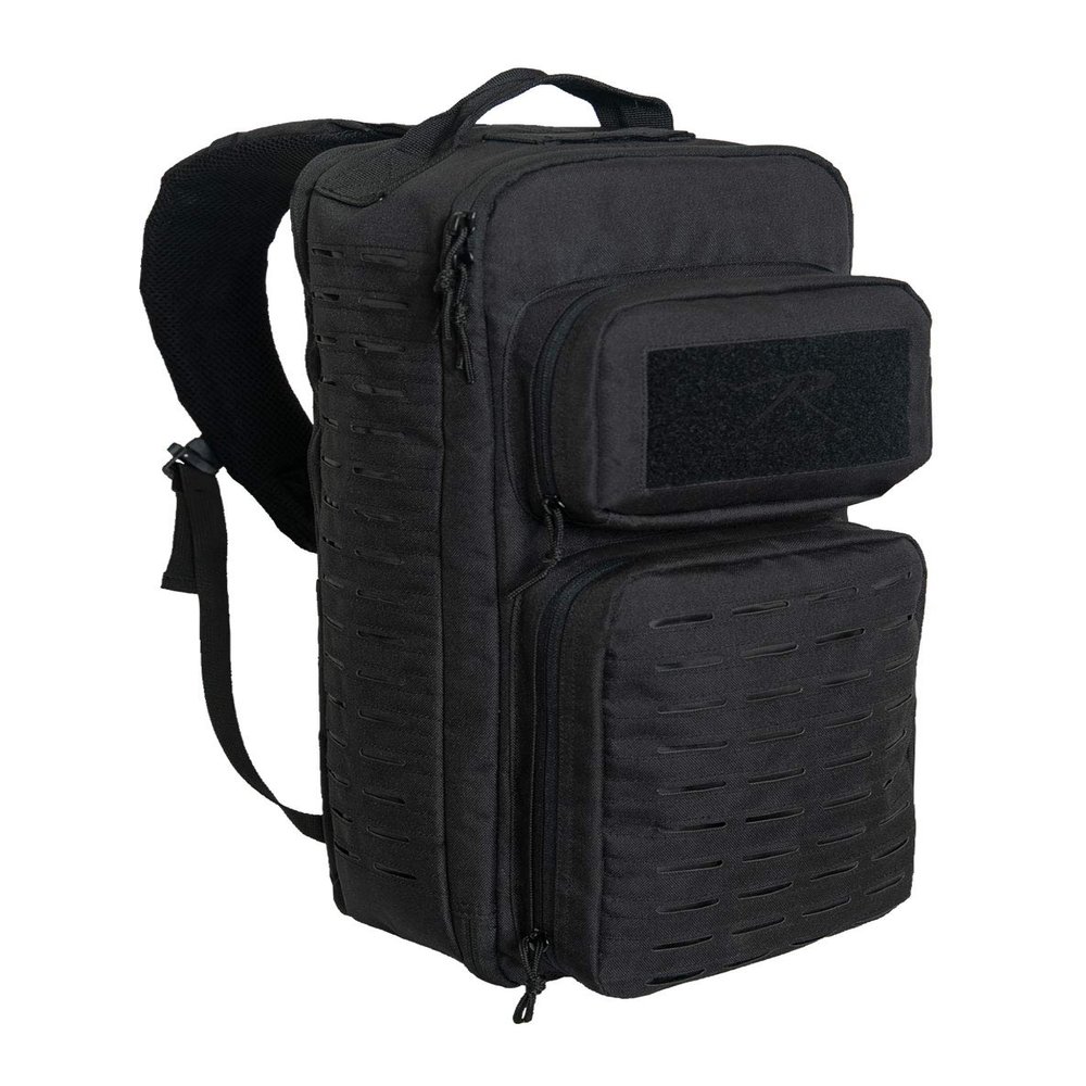 Rothco Tactical Single Sling Backpack With Laser Cut MOLLE (Black)