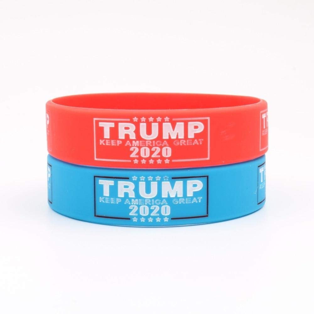 Trump 2020 100PCS Blue Red Wristband (100PCS Blue Red Wristband)