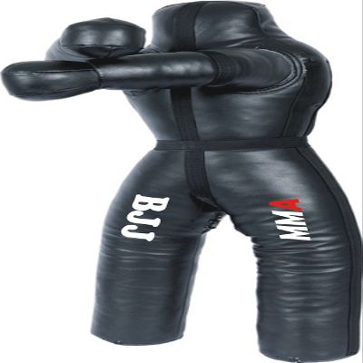 SRHides-MMA Grappling Dummy Standing Position Cross Fita Style Jiu Jitsu Punching Bag Black - 59 inches