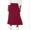 Star Vixen Women's Petite Modest Soft Knit Pull-On Midi-Length Skirt, Burgundy, PX-Large view 2
