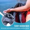 4Monster 4 Pack Microfiber Camping Towel Quick Dry, Super Absorbent Travel Towel with Waterproof Bag, Lightweight Boat Towel for RV, Sport, Gym, Beach, Pool, Swim,Family Trip view 4