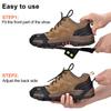 Aliglow Ice Snow Grips Over Shoe/Boot Traction Cleat Spikes Anti Slip Footwear view 3