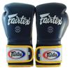 Fairtex Muay Thai Boxing Gloves BGV9 - Heavy Hitter Mexican Style Training & Sparring Gloves for Kick Boxing MMA K1 (Blue/Yellow, 10 oz) view 2
