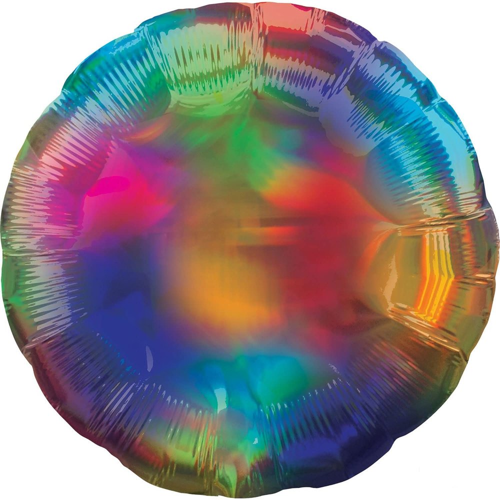Anagram 17 inch Iridescent Rainbow Round