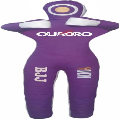 SRHides-MMA Martial Arts Grappling Dummy Jiu Jitsu Standing Position Punching Bag Purple - 70 inches