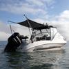 Oceansouth Bimini Extension Airflow Boat Shades (Blue, Length 5.5' x Width 5.5') top Extension Sun Shade Boat sail Covers Seats Tent Awning Hardware kit Bimini Accessories Canopy Waterproof view 4
