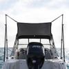 Oceansouth Bimini Extension Airflow Boat Shades (Blue, Length 5.5' x Width 6.8') top Extension Sun Shade Boat sail Covers Seats Tent Awning Hardware kit Bimini Accessories Canopy Waterproof view 2