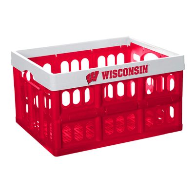 NCAA Fabrique Innovations Collapsible Crate, Wisconsin Badgers