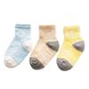 3 Pair/Lot Girls Boys Socks For Newborn Print Striped Crown Patchwork Meias Spring Cotton Soft Infant Toddler Floor Sokken (B4, 6M) view 1