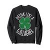 DRINK LIKE A GALLAGHER St Patrick's Day Beer Shamrock Sweatshirt view 1