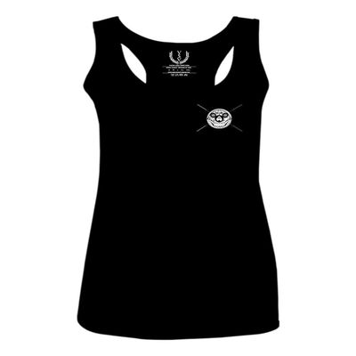 0137. Funny dope Graphic Skull Deadlifts Day Fitness Style wear Gym Workout Women's Tank Top Racerback (Black, Small)