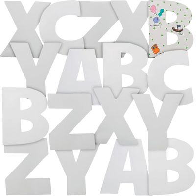 Fun Express DIY Jumbo Alphabet Letters- 26 Pc - 26 Pieces - Educational and Learning Activities for Kids