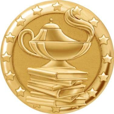 Crown Awards Academic Pins Gold, School Lapel Pins for Education Award Pins 50 Pack Prime