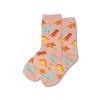 Hot Sox girls Animal Series Novelty Crew Casual Sock, Dinosaur (Blush), 6 12 US view 1