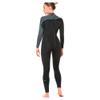 BARE 3/2MM Women's Elate Full Wetsuit | Comfortable high Stretch Neoprene Material | Long Sleeve | Great for All Watersports, Scuba Diving and Snorkeling | Grey 04 view 3