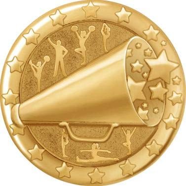 Cheer Pins Gold, Lapel Pins for Cheer Team Trading - 30 Pack