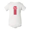 CornBorn Nebraska Onesie - Vertical Stripe Script Huskers - White - 18M view 1