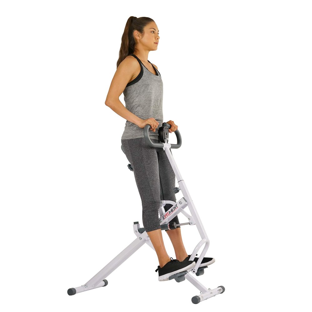 EFITMENT Rower-Ride Squat Machines for Home Exercise Trainer Total Body Abs and Glutes Butt Assist Upright Workout Rowing Machine - SA022