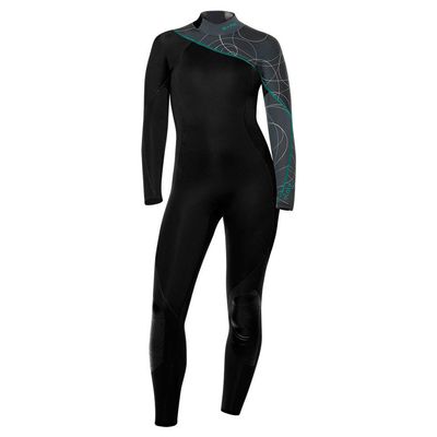 BARE 3/2MM Women's Elate Full Wetsuit | Comfortable high Stretch Neoprene Material | Long Sleeve | Great for All Watersports, Scuba Diving and Snorkeling | Grey 12