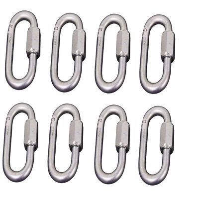 Ader 8mm 10mm Locking Carabiners Clips Quick Snap Link Hook (10mm, 15pcs)