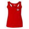 0137. Funny dope Graphic Skull Deadlifts Day Fitness Style wear Gym Workout Women's Tank Top Racerback (Red, Large) view 1