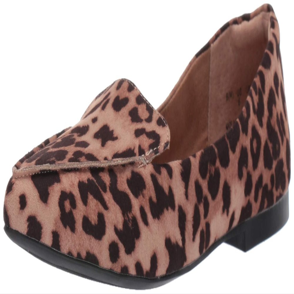 Amazon Essentials Women's Loafer Flat, Rose Leopard, 12