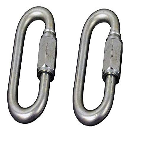 Ader 8mm 10mm Locking Carabiners Clips Quick Snap Link Hook (10mm, 2pcs)
