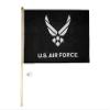 Miami Wholesale 5 Ft Wood Flag Pole Kit Bracket with 3x5 U.S. Air Force Wings Black White Flag Polyester Nylon 3'x5' House Banner 90cm x 150cm Grommets Double Stitched Premium Quality view 1