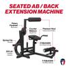 Titan Fitness Seated Ab/Back Extension Machine, Upper Body Abdominal Lower Back Machine, 220 LB Plate-Loaded Capacity, Core and Strength Training Workouts, Home Gym Machine view 2