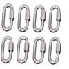 Ader 8mm 10mm Locking Carabiners Clips Quick Snap Link Hook (8mm, 15pcs) view 1
