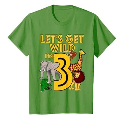3 Year Old Zoo Birthday Shirt Safari Jungle Animal 3rd Gift T-Shirt