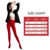 HeyUU Women's 80 Denier Semi Opaque Tights High Waist Soft Solid Color Pantyhose (1Pair-Red) view 3
