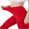 HeyUU Women's 80 Denier Semi Opaque Tights High Waist Soft Solid Color Pantyhose (1Pair-Red) view 4