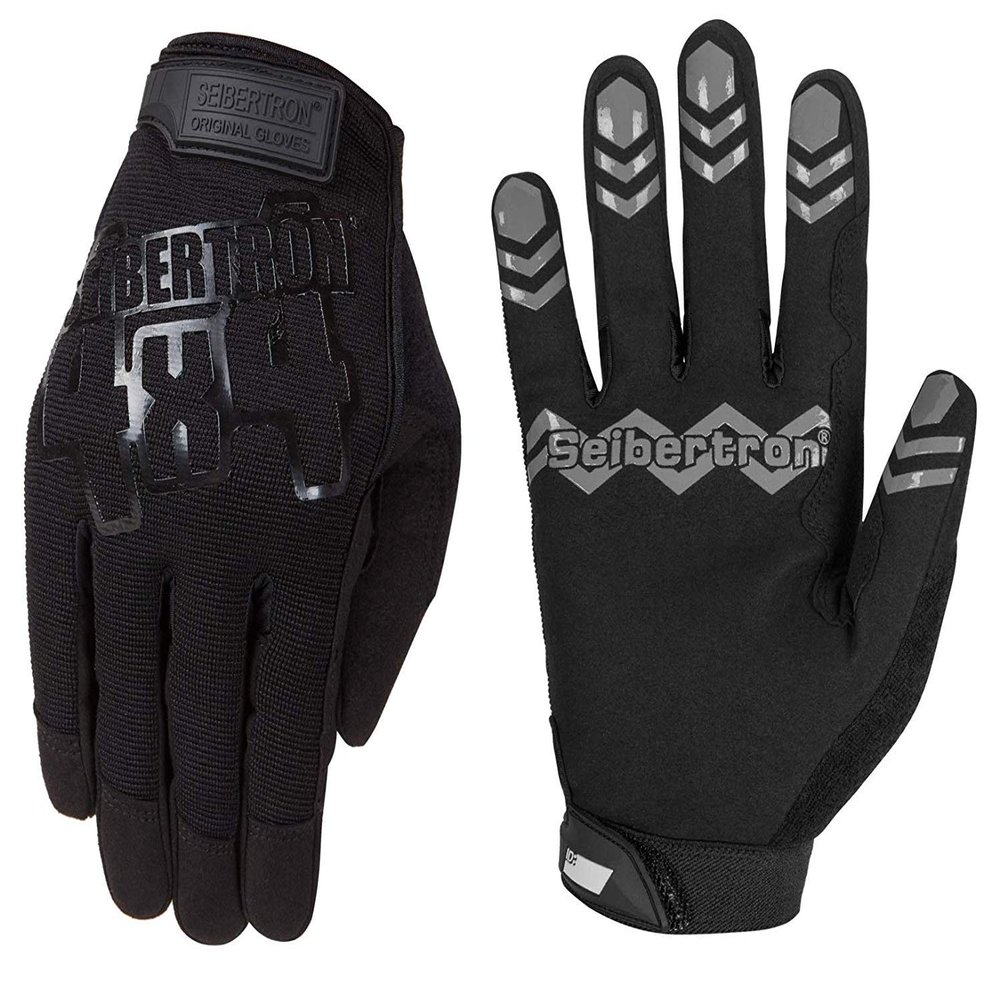 Seibertron Anti Slip Basketball Gloves - Unweighted Ball Handling Gloves for Training or Driving Black Youth S