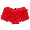 ACSUSS Womens Sexy Ruffle Panties Tanga Dance Bloomers Booty Shorts Underwear Red One Size