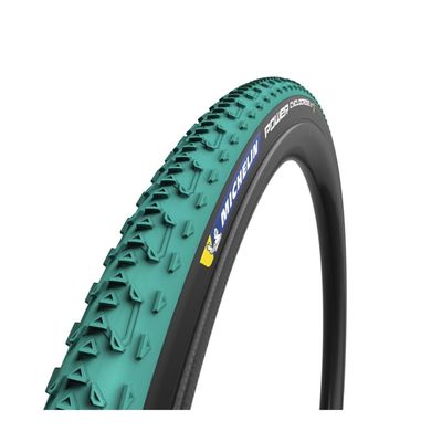 Michelin, Power Cyclocross Jet, Tire, 700x33C, Folding, Tubeless Ready, GreenCompound, Bead2Bead Protek, 3x120TPI, Green