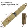 Multiuse Tool Pouch Holster Case Belt Pouch with Adjustable Capacity for Holding Flashlight, Folding Knife, Baton, Hammer TAN view 2