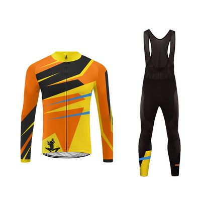 UGLY FROG Winter Fleece Mens Blaze Cycling Jersey Set Cold Wear Thermal Top + Cycling Tights Pants 3D Gel Padded Bike Suits