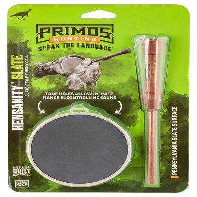 Primos Hunting Primos Hensanity Molded Slate Turkey Pot Call, Slate Surface with One-Piece Striker Turkey Call PS298