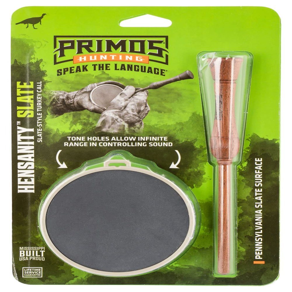 Primos Hunting Primos Hensanity Molded Slate Turkey Pot Call, Slate Surface with One-Piece Striker Turkey Call PS298