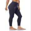 Colorfulkoala Women's Buttery Soft High Waisted Yoga Pants 7/8 Length Leggings (S, True Navy) view 3