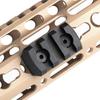 TuFok Picatinny Rail Section - Thin 0.27in Height Rail Attachment Rail Adapter Mount Alumimun 3-Slot Black view 2
