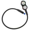 SEAC Unisex Seac Console 2 Pressure Gauge and Depth for Scuba Diving Scale 0 70 mt 400 bar, Black, Standard UK view 2