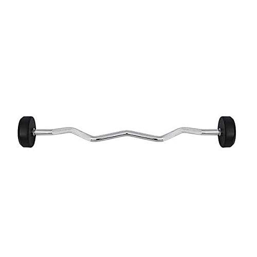 HMS Unisex's 17-58-023 5907695509144 Curled Rubber Coated bar, Black, One Size