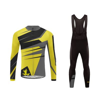 UGLY FROG Winter Fleece Mens Blaze Cycling Jersey Set Cold Wear Thermal Top + Cycling Tights Pants 3D Gel Padded Bike Suits
