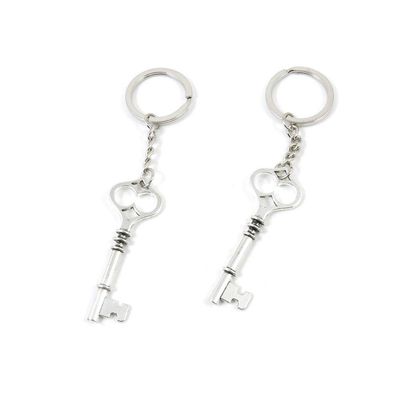 1 PCS Antique Silver Keyrings Keychains Key Ring Chains Tags Clasps M6AO3 Magic Skeleton Key