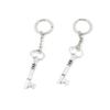 1 PCS Antique Silver Keyrings Keychains Key Ring Chains Tags Clasps M6AO3 Magic Skeleton Key view 1