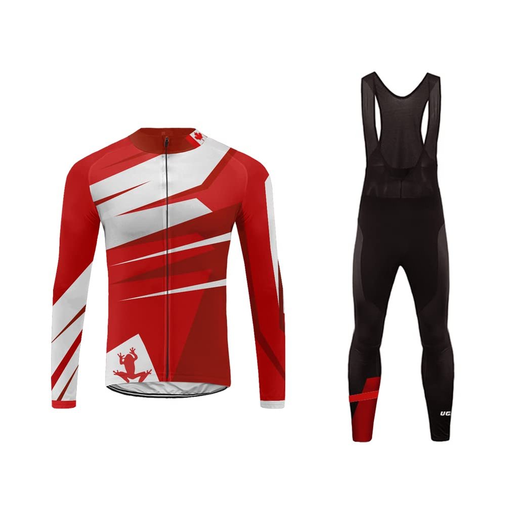 UGLY FROG Winter Fleece Mens Blaze Cycling Jersey Set Cold Wear Thermal Top + Cycling Tights Pants 3D Gel Padded Bike Suits