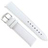 20mm Milano Twingo Nappa White Genuine Leather Stitched Ladies Watch Band 1877 view 2